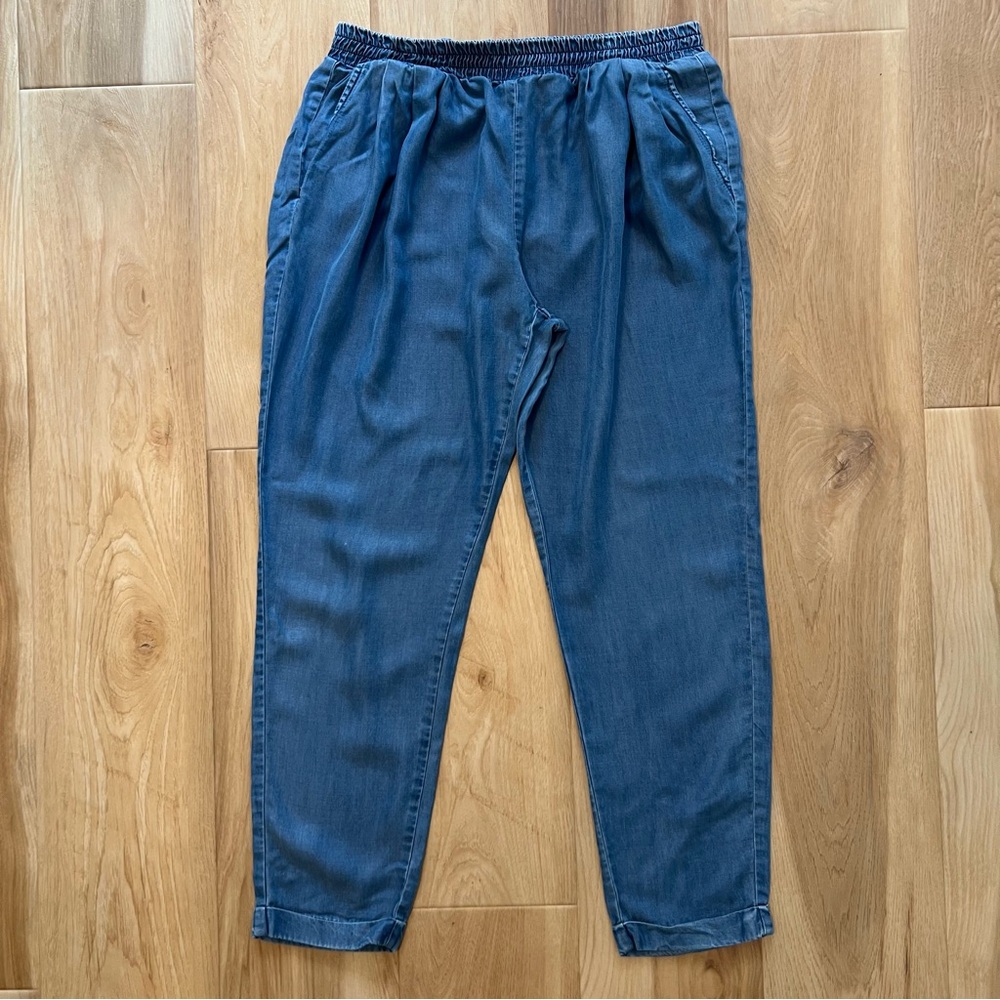 VDP Via Delle Perle Blue Joggers Size Medium